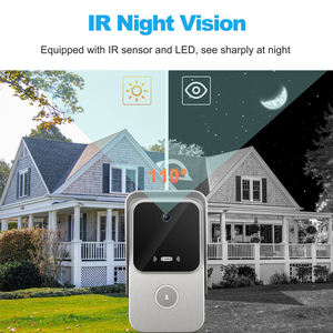 Video Door Phone with 2 Indoor Screen <strong>Digital</strong> IP Poe Smart Doorbell <strong>Intercom</strong> Wifi Tuya Touch Screen Audio Video <strong>Intercom</strong> <strong>System</strong> - Product Image 6