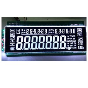 OEM su ordinazione di formato 7 segment display lcd modello TN HTN STN FSTN VA