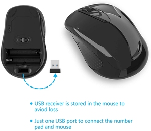 Wireless <strong>Numeric</strong> <strong>Keypad</strong> Mini Wireless Mouse <strong>Keyboard</strong>
