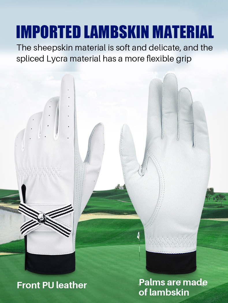 PGM ST027 womens golf gloves cabretta leather durable ladies golf gloves