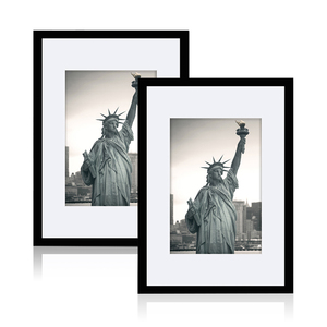 <strong>11x17</strong> <strong>Frames</strong> Picture Black Poster <strong>Frame</strong> Display 8x12 with Mat or <strong>11x17</strong> Without Mat - Product Image 2