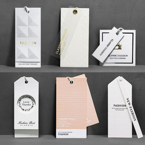 Etiquetas colgantes de papel ecológicas reutilizables personalizadas, etiquetas para ropa con cuerda, etiquetas colgantes personalizadas que imprimen su propio logotipo - Product Image 6