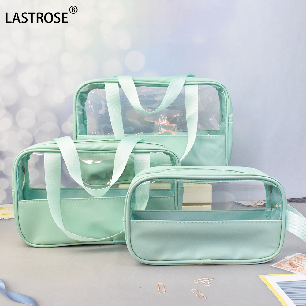 Green cosmetic bag