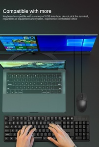 Ergonomic RGB Backlit RGB Office <strong>Keyboard</strong> and <strong>Mouse</strong> Set Waterproof 104-Key Wired <strong>Mouse</strong> and Laptop <strong>Keyboard</strong> Kit in Stock - Product Image 3