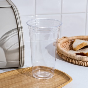 12 /16/oz Einweg-Plastik becher mit Deckel Transparentes, individuell bedrucktes Logo Kaltkaffee-Kunststoff-<span class=keywords><strong>PET</strong></span>-RPET-Tasse zum Trinken - Product Image 4