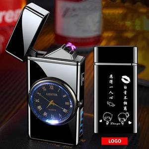 Colorful Watch <strong>with</strong> Lighting Flashlight Metal Windproof USB Intelligent Charging Multi-<strong>function</strong> Gift <strong>Lighter</strong> - Product Image 4