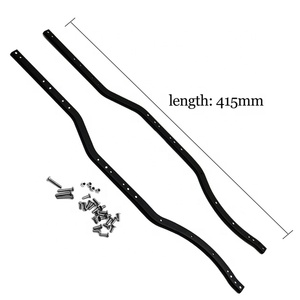 Chất lượng cao 1/10 SCX10 RC Crawler nâng cấp Phụ tùng phụ kiện 2 cái thép không gỉ dầm bên khung gầm khung ray dầm - Product Image 3