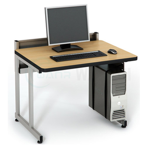 Diseño moderno de madera para estudiantes, mesa de laboratorio de computadoras, muebles de sala de computadoras escolares - Product Image 4