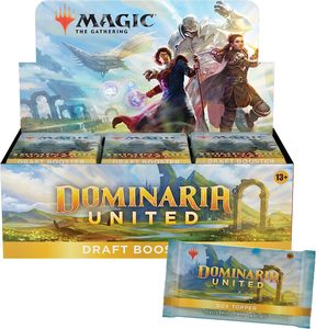 Toplama Dominaria birleşik taslak güçlendirici kutusu | 36 Packs + kutu Topper kartı (541 oyun kartları)