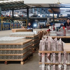 Bóng hình dạng tùy chỉnh khắc 300ml 200ml 100ml chai thủy tinh với Stopper bằng gỗ cho Gin Tequila Whisky Vodka rum - Product Image 5