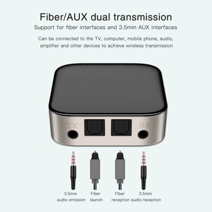 SPDIF 2合1 CSR aptx-hd A2DP数字光纤蓝牙音频接收器发射器辅助蓝牙适配器，用于电视光学 - Product Image 3