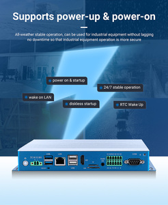 Alta confiabilidad Din Rail Mini Pc Pci-E 12-36vdc Entrada de alimentación Entradas digitales Computadora integrada Disponibilidad de stock
