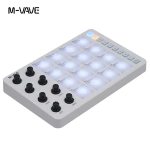 M-VAVE SMC-PAD контроллер MIDI Strike Pad RGB подсветка MIDI клавиатура BT соединение низкая задержка 3,5 мм выходной интерфейс MIDI Pad - Product Image 6