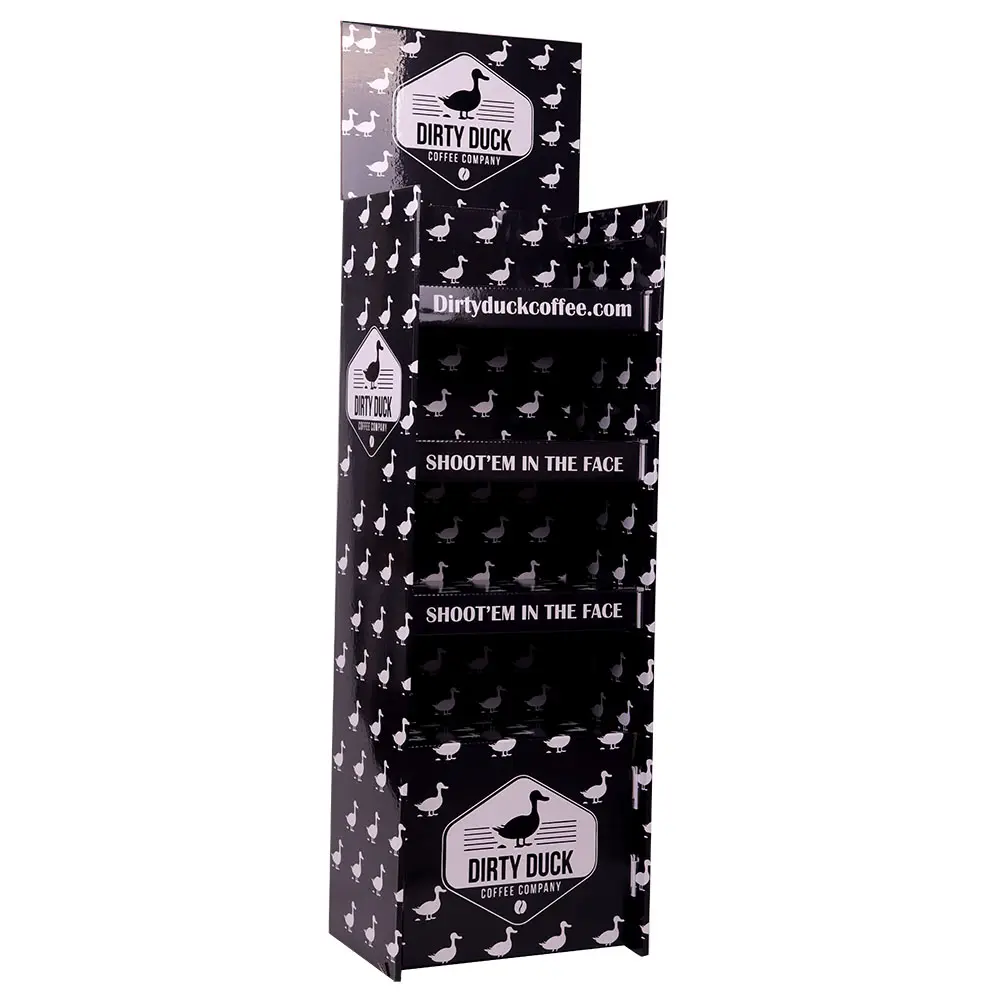 Factory Retail floor Cardboard Display stand Customized corrugated toys/beer/wine/water/bottle/ drink display rack
