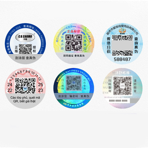 Unique 3D Anti-Counterfeiting QR Code Label Holographic Tamper-proof Security Barcode Vinyl Material Laser <strong>Decal</strong> for Toothpaste - Product Image 3
