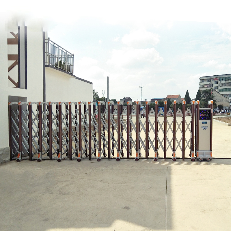 Simple Design Aluminum Alloy Electric Retractable Slide Security Entrance Gate