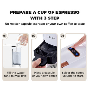 CAFELFFE4-in-1マルチ互換ネスドルチェグストグラウンドエスプレッソコーヒーマシン19バーマルチカプセルコーヒーメーカーUSプラグ603