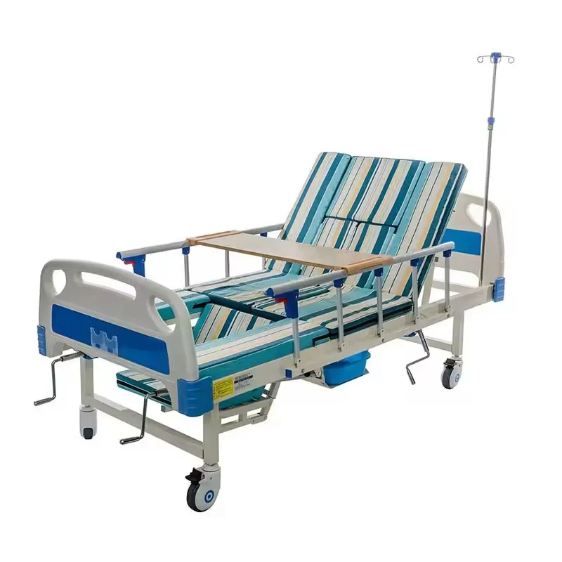 病院用家具3クランク医療用ベッド病院用患者用ベッド3機能手動病院用ベッド