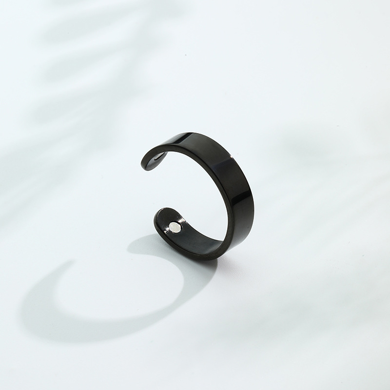 Bague magnétique simple noire