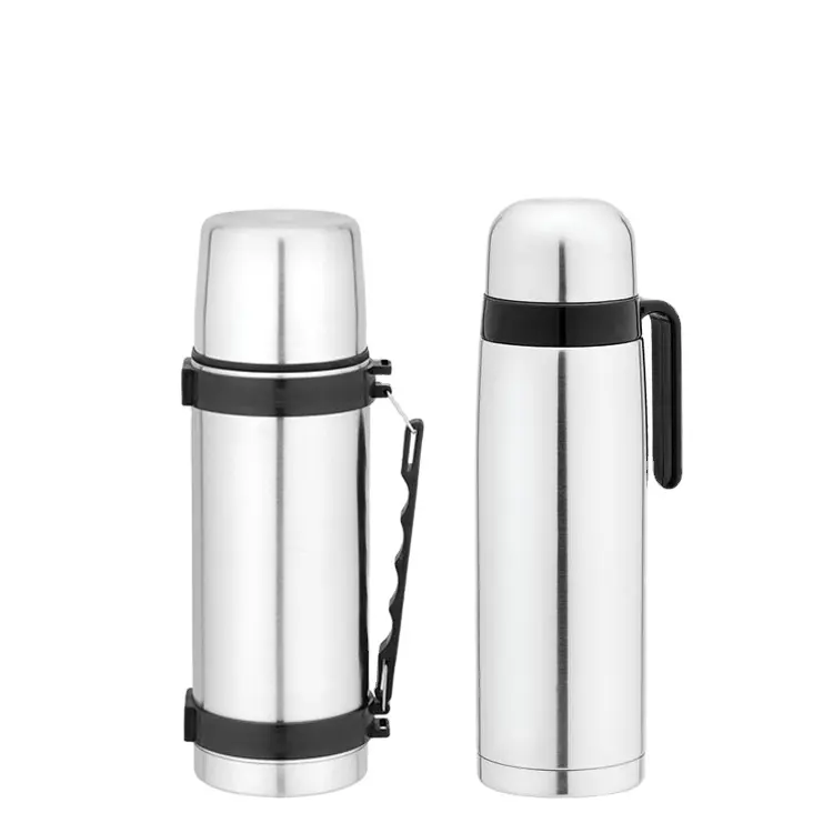 Made in China 1.0L Stainless stahl Travel kühler vakuum isolierte thermos flaschen topf mit griff