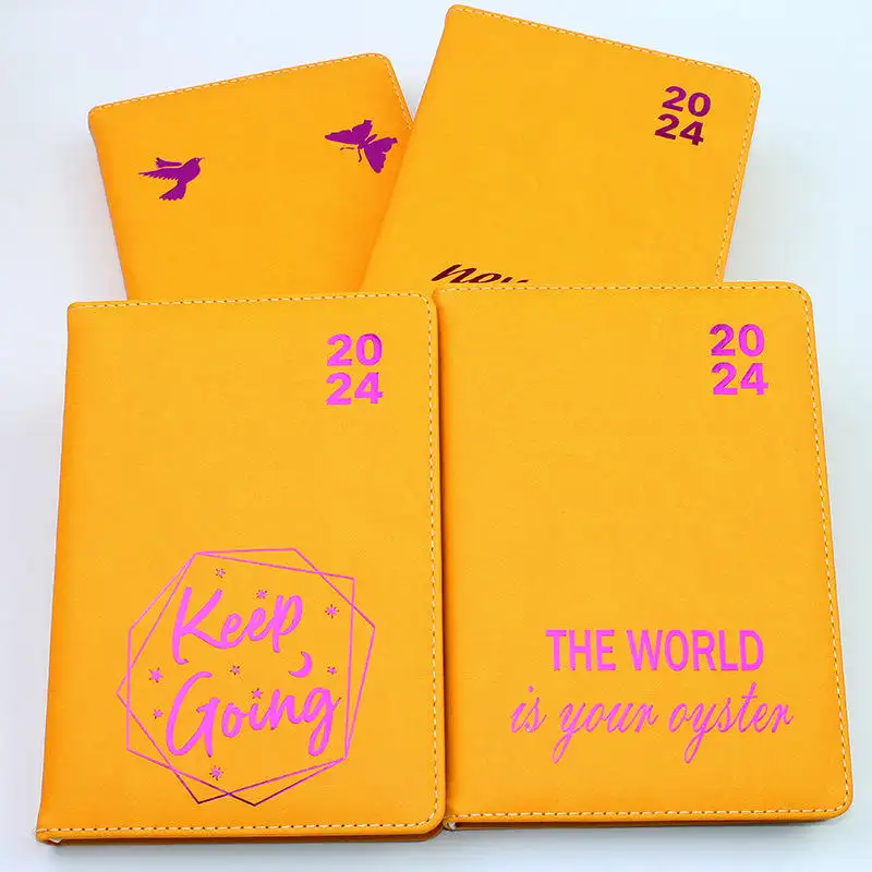 2024 A5 buku catatan buku harian sampul portabel daur ulang kulit PU tujuan jurnal wisatawan kulit buku harian jurnal menulis notebook barato