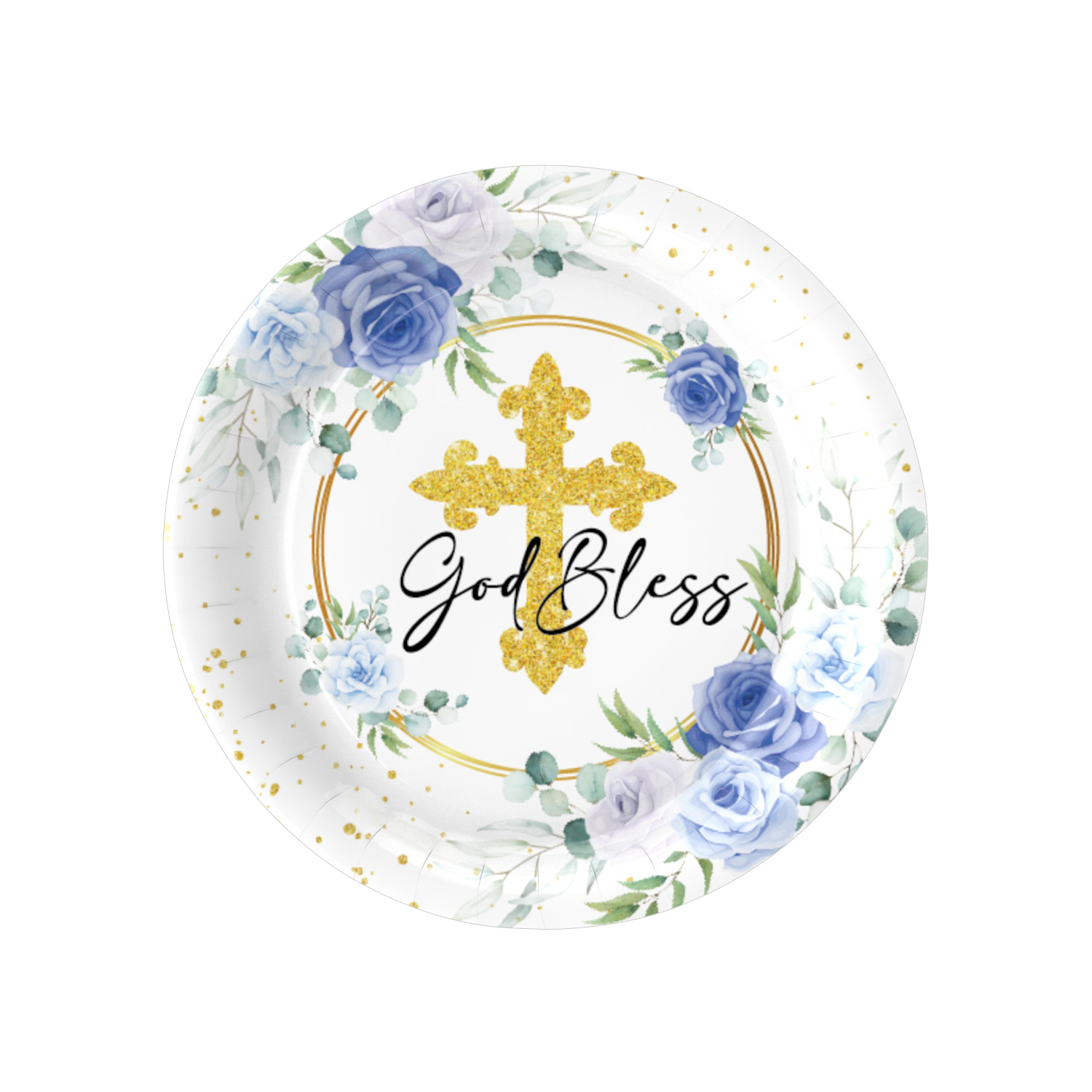 Bleu : assiettes de 7 pouces * 10 pièces