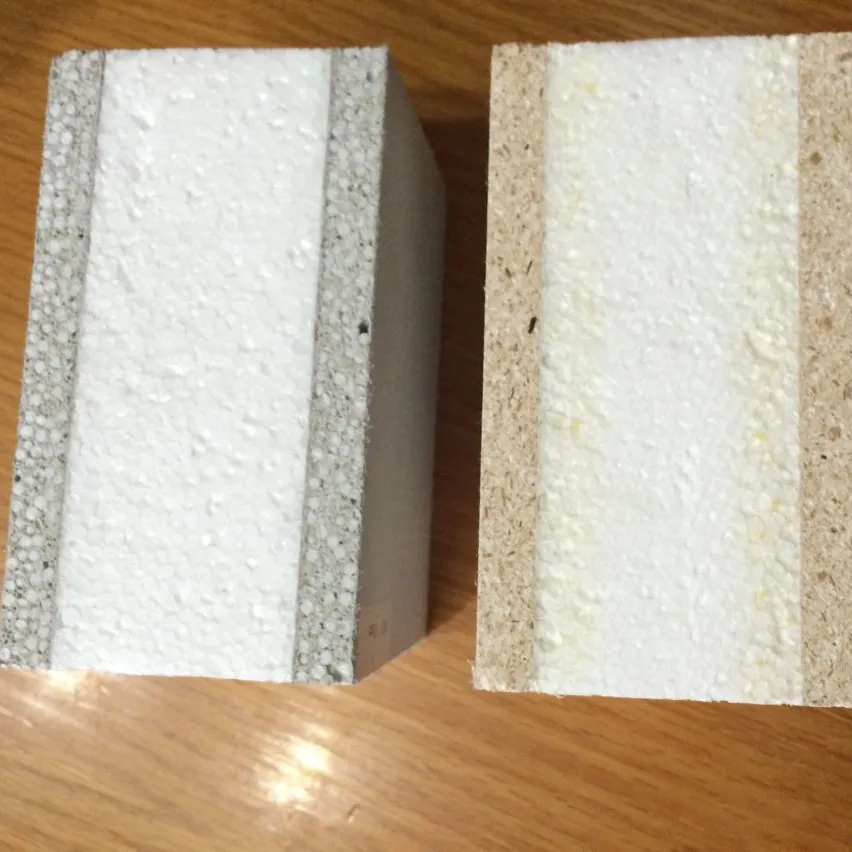 Painel sanduíche reforçado de fibra de vidro, painel de parede exterior eps do núcleo de isolamento acústico placa de cimento tsm como materiais de rosto
