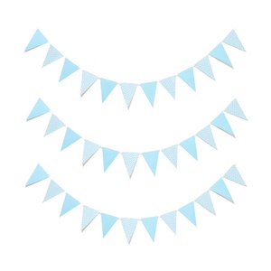Festival Fiesta Decoración Feliz cumpleaños Decorativo Colgante Cadena Bunting Colorido Triángulo Bandera Banner - Product Image 3