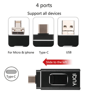 Funzionale tipo c otg thumb drive memoria stick memoria flash flash disk chiave usb pendrive 32gb 16gb 8gb 4gb unità flash usb otg - Product Image 6