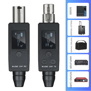 Professional Dynamic <strong>Microphone</strong> UHF Wireless XLR Mic Adapter <strong>Audio</strong> Transmitter Metal Plastic Material Dynamic Wired Wireless - Product Image 5
