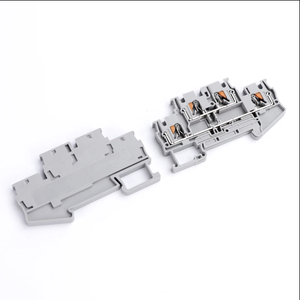 Bloque de terminales de empuje de doble capa, 28A, 500V, PTTB4, para aplicaciones de resorte automotriz, montaje en riel DIN HECHO DE PC y nailon - Product Image 1