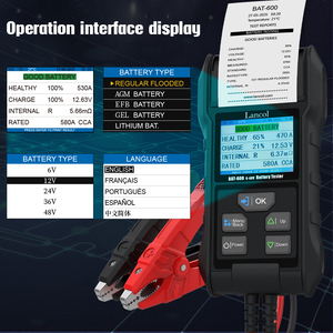 Lancol için yeni Model otomotiv lityum ve kurşun asit pil test cihazı 6V 12V 24V 36V 48V 1 yıl garanti - Product Image 1