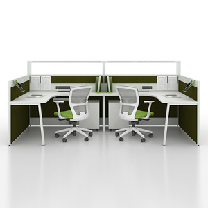 Sistema de escritorio para espacios abiertos, estación de trabajo de partición de ordenador de oficina, diseño conciso, cubículo moderno - Product Image 5