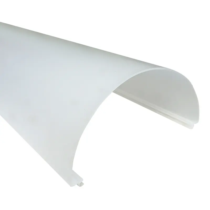 Led Diffuser Extrusion Lamp Shade White Frosted Hard Cover Tube Cover Channel Lens for Light Fixtures