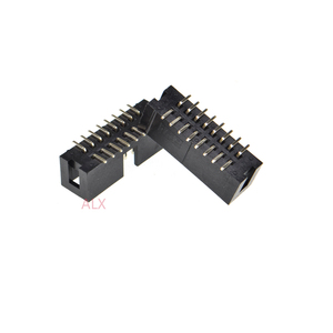 SMT 16 PIN 2.54MM pitch erkek soket düz idc kutusu üstbilgileri PCB konektörü çift sıralı SMD 2x8PIN 2X8 16 P DC3 başlık - Product Image 3