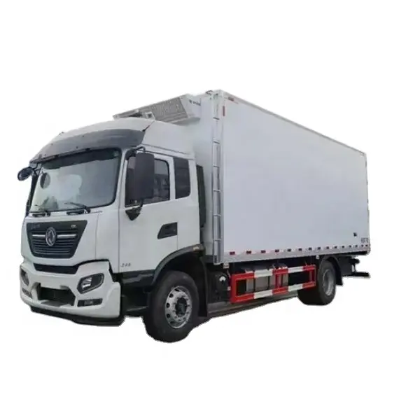 Dongfeng 260HP 4x2 Euro 6 Van Left Used Refrigeration Truck Camera with Fast Automatic Cummins Manual 11-20T New from China