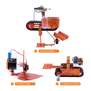 WeeeMake AI Factory Robot Kit Robot STEAM Education assemblaggio in metallo giocattolo telecomando Kit fai da te Robot - Product Image 5