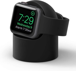 Dayanıklı silikon şarj doku Apple izle serisi 10 9 8 7 iwatch tutucu braketi şarj standı şarj kablosu tutucu - Product Image 1