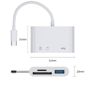 USB <span class=keywords><strong>C</strong></span> OTG convertitore di fotocamera tipo <span class=keywords><strong>C</strong></span> telefono Computer <span class=keywords><strong>Multi</strong></span>-funzione OTG 2.0 SD/TF U disco adattatore per lettore di schede di memoria