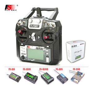 飞天FS-i6X 10CH 2.4GHz AFHDS玩具零件2A遥控发射器，带X6B/iA6B/A8S/iA10B/iA6接收器，用于遥控FPV赛车无人机 - Product Image 1
