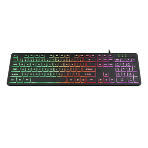 Tastiera per Laptop cablata luminosa personalizzazione della tastiera a 104 tasti OEM X02 carattere Usb Desktop Laptop Notebook Teclado Notebook RGB - Product Image 4