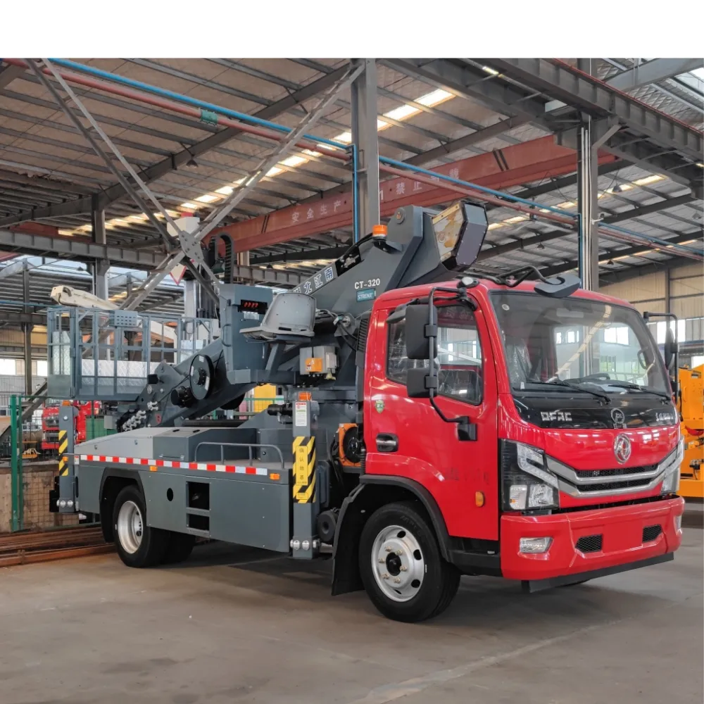 Vente chaude Top qualité personnalisé Dongfeng 24m télescopique flèche seau véhicule camion de travail aérien camion d'opération à haute altitude