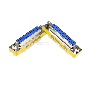 DB25 25pin HEMBRA a FEMALE CONECTOR de puerto serie D-Sub COM CONECTORES 25 pin 25 p Mini adaptador de cambiador de género - Product Image 3