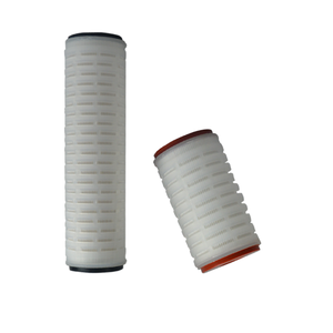 Liquid/Wine/beer/beverage filter polypropylene pleated <strong>membrane</strong> 10 inch sediment pleated filter cartridge with plastic core