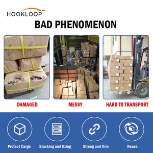 Adjustable Strapping Tape Canvas Logistics Plastic Pallet <strong>Straps</strong> for Reusable <strong>Hook</strong> <strong>Loop</strong> Pallet Packaging Packing <strong>Binding</strong> <strong>Strap</strong> - Product Image 5