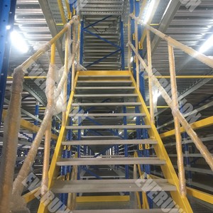 Mehrstufige Mezzanine-Plattform für die Lager lagerung Pulver beschichtung Paletten regal-und Regals ystem - Product Image 5