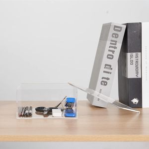 ふた付き装飾アクリルボックス透明キューブディスプレイ多機能ボックススクエアコンテナ