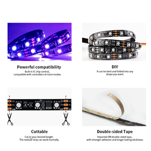 5050 Smd Led RGBLedストリップライトDCws2812bLEDストリップip655Vセット防水LEDストリップライト (リビングルーム用) - Product Image 5