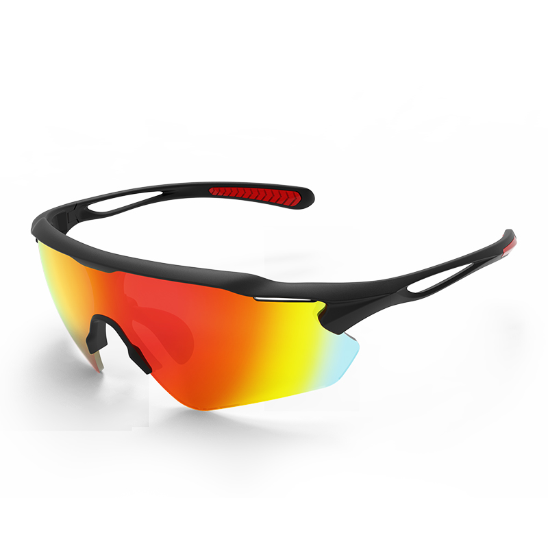 glossy black frame / black red lens
