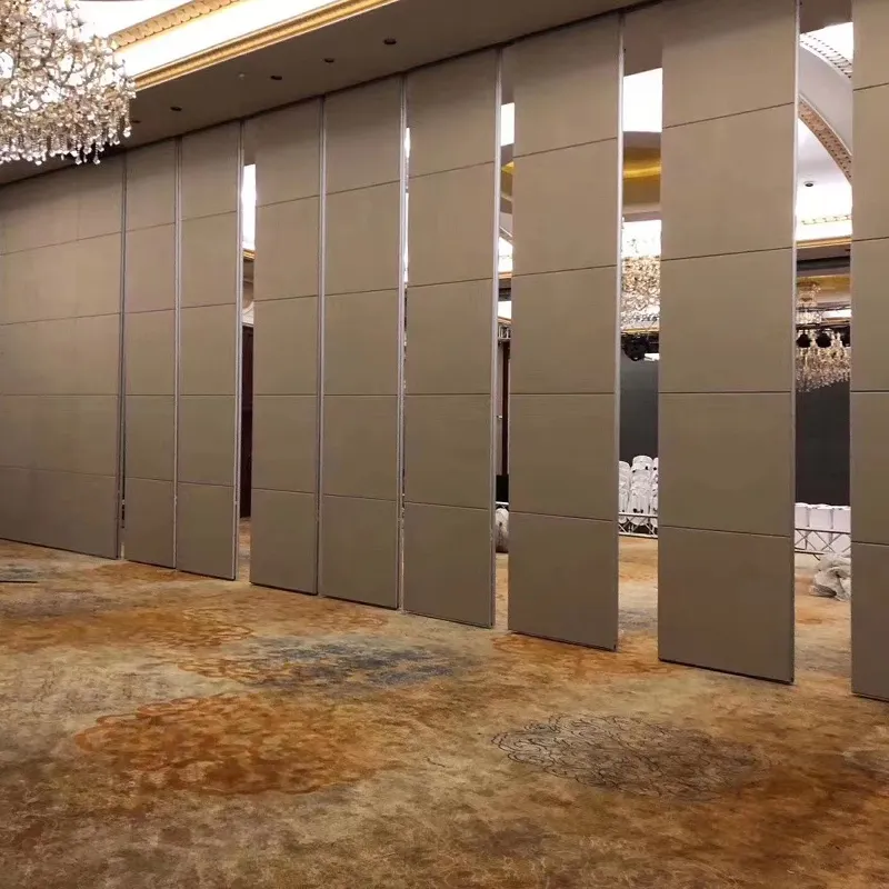 최고 움직일 수 있는 호텔 분할 내화성이 있는 패널 청각적인 겹 분할 문 움직일 수 있는 벽 분할
